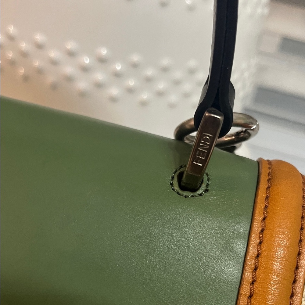 Fendi Silvana Leather and Canvas Two way bag. - Picture 5 of 16